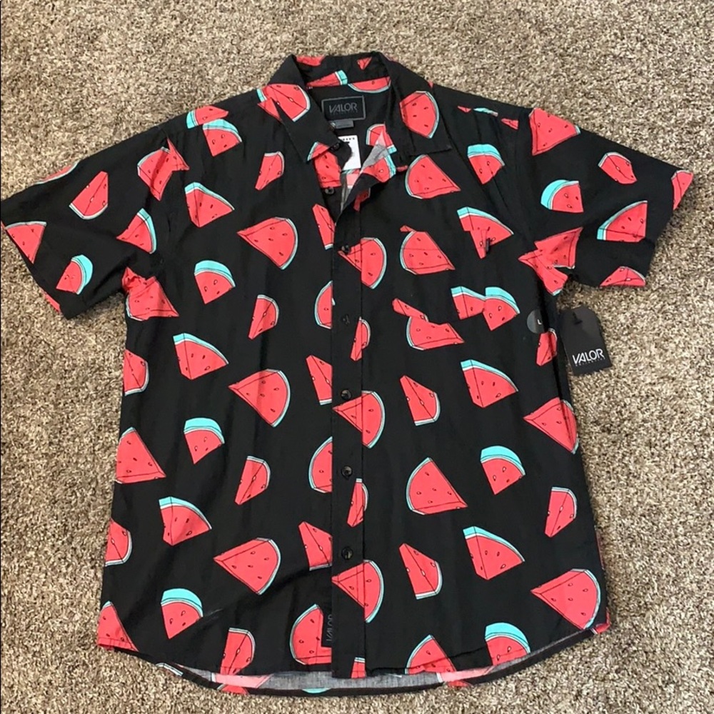 Men’s large watermelon dress shirt